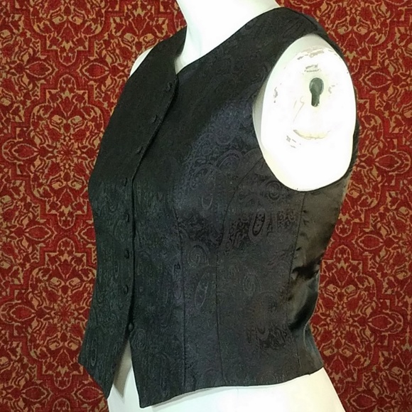 KAREN SCOTT purple paisley vest M✨ - Picture 3 of 6